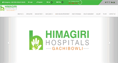 Desktop Screenshot of himagirihospitals.com