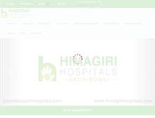 Tablet Screenshot of himagirihospitals.com